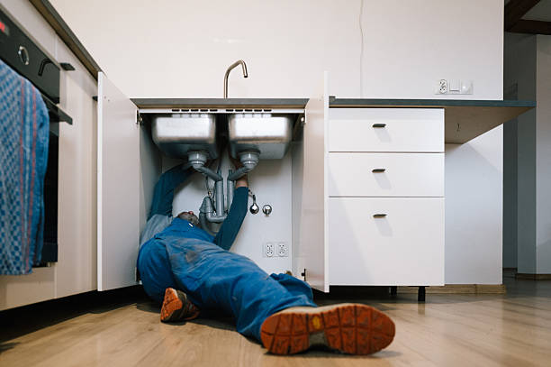 Professional Drain Cleaning technician working in Bondsville, MA